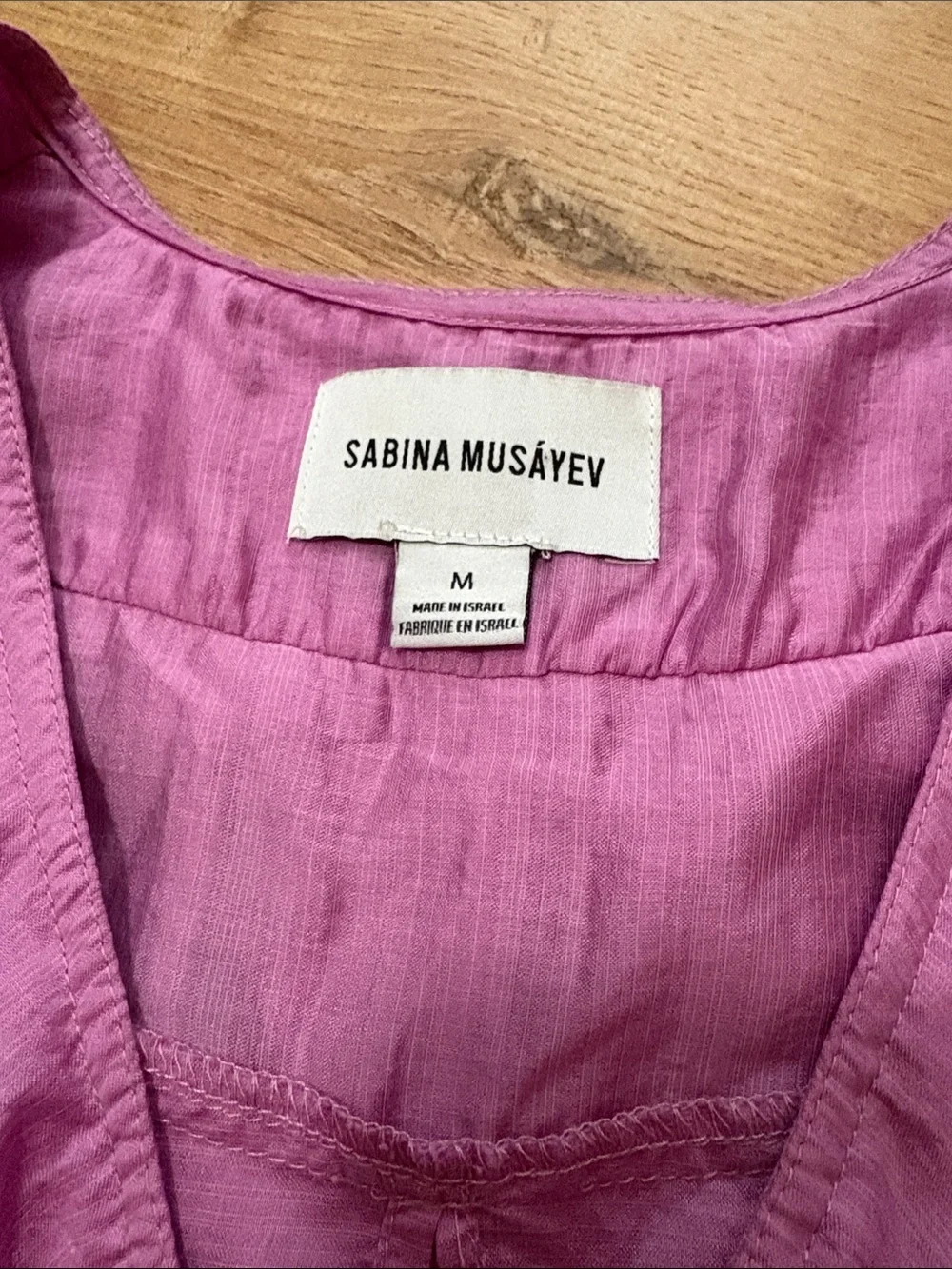 Sabina Musayev Mimosa top Layered Ruffle Tie-Waist Blouse in Pink Medium